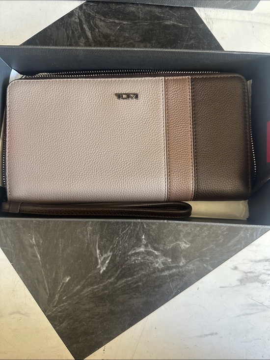 Tumi Handbags - Tumi Two-Tone Travel Wallet